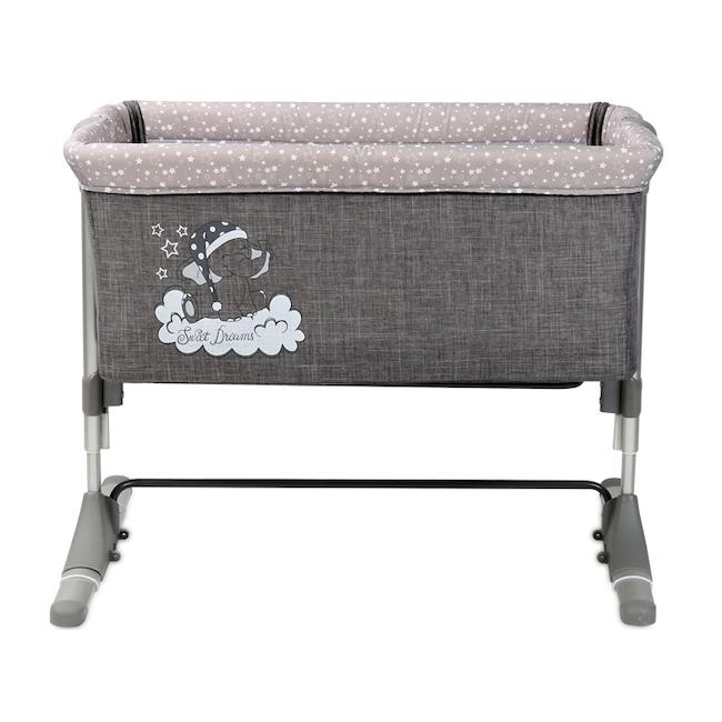 Lorelli Λίκνο Sleep N Care Grey Elephant με Στρώμα και Πλαϊνό Άνοιγμα Lorelli Λίκνο Sleep N Care Grey Elephant με Στρώμα και Πλαϊνό Άνοιγμα