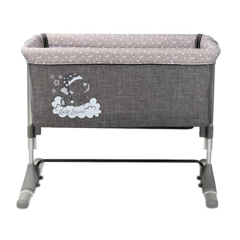 Lorelli Λίκνο Sleep N Care Grey Elephant με Στρώμα και Πλαϊνό Άνοιγμα Lorelli Λίκνο Sleep N Care Grey Elephant με Στρώμα και Πλαϊνό Άνοιγμα
