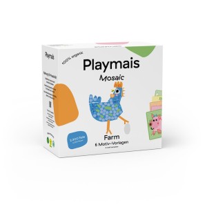 Playmais Κατασκευές με κάρτες και σφουγγαράκια 6τεμ. Μικρή φάρμα