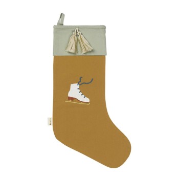 Fabelab Χριστουγεννιάτικη Κάλτσα Δώρων Ice Skate Ochre Χριστουγεννιάτικη κάλτσα