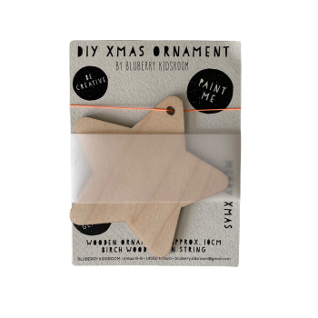 Bluberry Kidsroom DIY Χριστουγεννιάτικο Στολίδι Star Χριστουγεννιάτικο DIY στολίδι