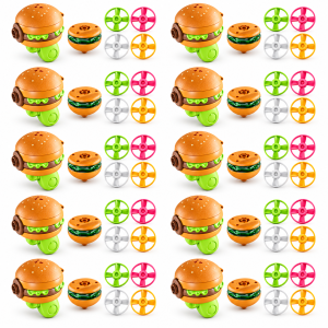 Giggles & Co. Burger Εκτοξευτής Σβούρας & Ιπτάμενων Ελίκων 10τμχ. – Δωράκι για Πάρτι Γενεθλίων