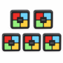 Giggles & Co. Ηλεκτρονικό Παιχνίδι Μνήμης Mini Cube με Φώτα & Ήχους 5τμχ. – Δωράκι για Παιδικό Πάρτι