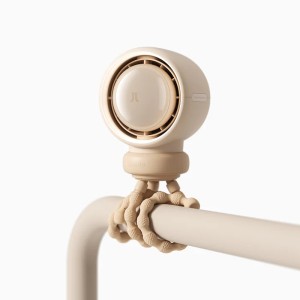 Ανεμιστήρας Καροτσιού JisuLife Life 2 (Led/Καθαρίζει τον αέρα/Μπαταρία έως 10 ώρες) (Light Brown)