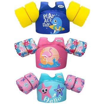 VivaViva Boom Παιδικό Γιλέκο Κολύμβησης Νεοπρενίου με Μανίκια Καρχαριάκι 2-6 Ετών Πολύχρωμο