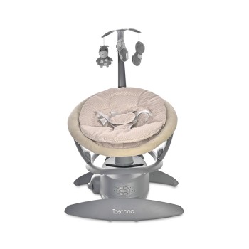 Lorelli Ηλεκτρικό Relax Μωρού Κούνια Toscana Beige Dots με Μουσική 2 σε 1 για Παιδί έως 9kg