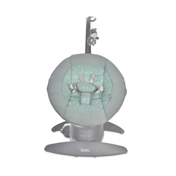 Lorelli Ηλεκτρικό Relax Μωρού Κούνια Bella Frosty Green Stars με Μουσική 2 σε 1 για Παιδί έως 9kg