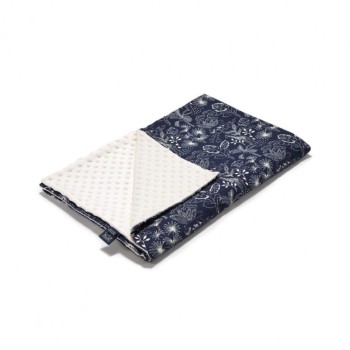 La Millou Κουβέρτα Αγκαλιάς & Λίκνου Jungle Βελουτέ Navy / Ecru 80x100cm Κουβέρτα αγκαλιάς μωρού