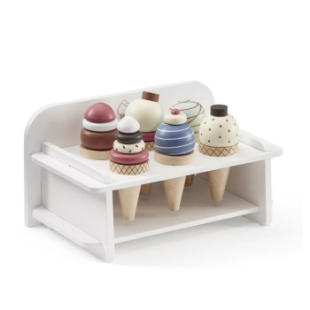 Ξύλινο stand για παγωτά