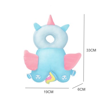 Giggles and Co. Προστατευτικό Μαξιλάρι Κεφαλιού Μωρού "Blue Unicorn" Mesh (5 έως 48 μηνών)