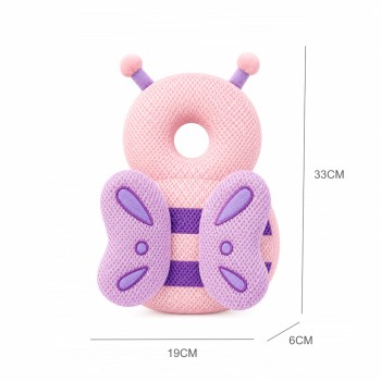 Giggles and Co. Προστατευτικό Μαξιλάρι Κεφαλιού Μωρού "Pink Butterfly" Mesh (5 έως 48 μηνών)