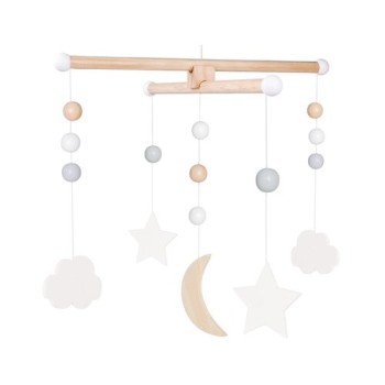 Jabadabado Ξύλινο Μόμπιλε Συννεφάκια μόμπιλε κούνιας