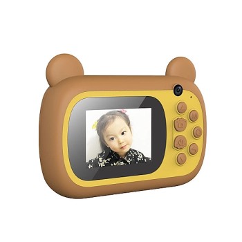 Skysonic Instant Kids Camera Pro 24MP με Θερμικό Εκτυπωτή (Καφέ Αρκουδάκι)