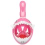 Thenice KF-3 Παιδική Μάσκα Θαλάσσης Καρχαριάκι (Baby Shark) Full Face Snorkel Mask (XS/S) (Ροζ)