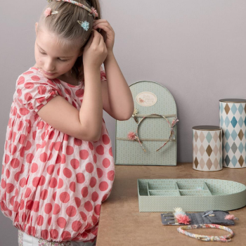 Maileg Κλιπ Μαλλιών Dahlia Flower- Lemon/Ice Mint