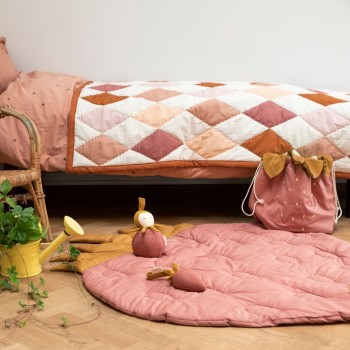 Fabelab - Κουβέρτα Patchwork Diamond Rose Mix Fabelab - Κουβέρτα Patchwork Diamond Rose Mix