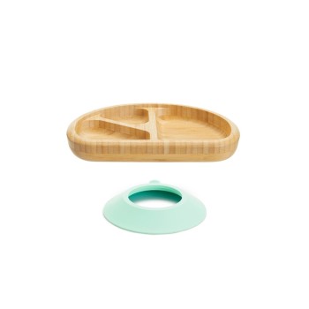 Munchkin Παιδικό Πιάτο Φαγητού Divided Plate από Bamboo Καφέ