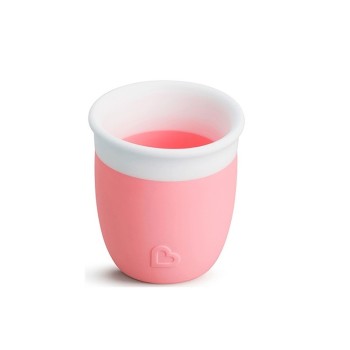 Munchkin C'est Silicone Training Cup Παιδικό Ποτηράκι από Σιλικόνη Ροζ 59ml για 4m+