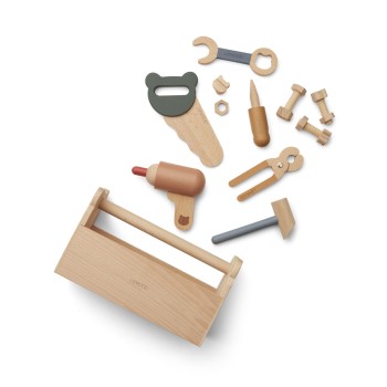 Liewood Σετ Ξύλινα Εργαλεία Luigi - Multi Mix Liewood Σετ Ξύλινα Εργαλεία Luigi - Multi Mix