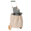 Maileg Τρόλεϊ Καλάθι Dots Blue