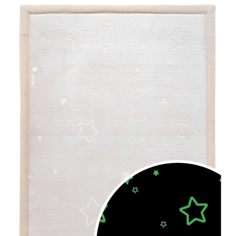 Παιδικό Χαλί που Φωσφορίζει με Αστέρια