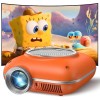 CHEERLUX C1 Mini Παιδικός Προτζέκτορας 720p (100 ANSI) με Android 11, HDMI/USB/Bluetooth, 35″–120″ – Orange