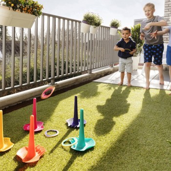 Quut Κρίκοι με μπάλα για παιχνίδια στην άμμο (γαλάζιο-κίτρινο-μπλε)