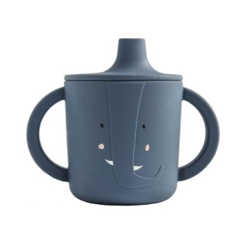 Trixie Ποτηράκι Σιλικόνης με Λαβές Sippy Cup Mrs. Elephant 207ml ποτηράκι σιλικόνης για μωρά