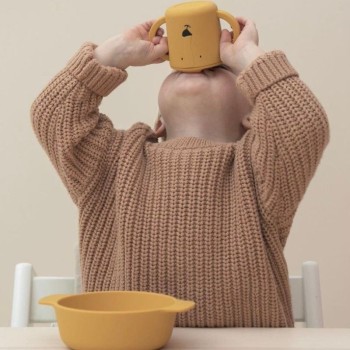 Trixie Ποτηράκι Σιλικόνης με Λαβές Sippy Cup Mr. Lion 207ml Trixie Ποτηράκι Σιλικόνης με Λαβές Sippy Cup Mr. Lion 207ml