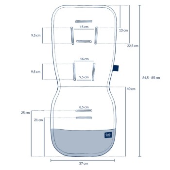 La Millou Προστατευτικό Καροτσιού Organic Jersey Stroller Pad Wild Blossom Minky Powder Pink La Millou Προστατευτικό Καροτσιού Organic Jersey Stroller Pad Wild Blossom Minky Powder Pink
