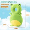 Giggles and Co. Προστατευτικό Μαξιλάρι Κεφαλιού Μωρού "Green Frog" Velvet (5 έως 48 μηνών)