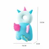 Giggles and Co. Προστατευτικό Μαξιλάρι Κεφαλιού Μωρού "Blue Unicorn" Velvet (5 έως 48 μηνών)