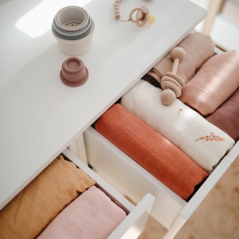 Mushie Βαμβακερή Μουσελίνα Blush