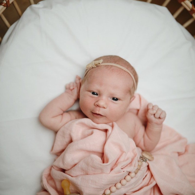 ροζ μουσελίνα μωρού