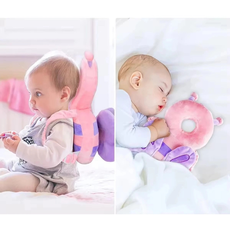 Giggles and Co. Προστατευτικό Μαξιλάρι Κεφαλιού Μωρού "Pink Butterfly" (5 έως 48 μηνών) Σακίδιο προστασίας κεφαλής μωρού