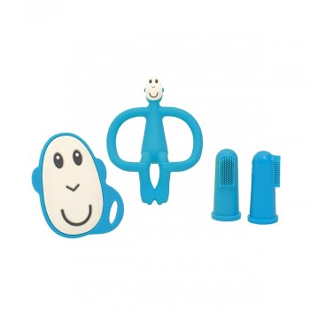Matchstick Monkey Teething Starter Set Οδοντοφυΐας Μπλε 4τμχ Matchstick Monkey Teething Starter Set Οδοντοφυΐας Μπλε 4τμχ