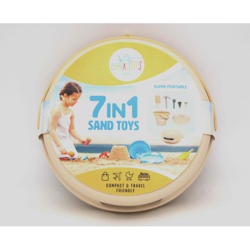 Compactoys 7in1 Sand Toys Πλήρες Σετ Παιχνιδιών Άμμου, 7τεμ