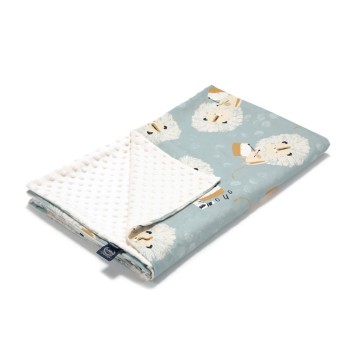 La Millou Κουβέρτα Αγκαλιάς & Λίκνου Wild Cats Βελουτέ Stone Ecru 80x100cm Βελουτέ βρεφική κουβέρτα