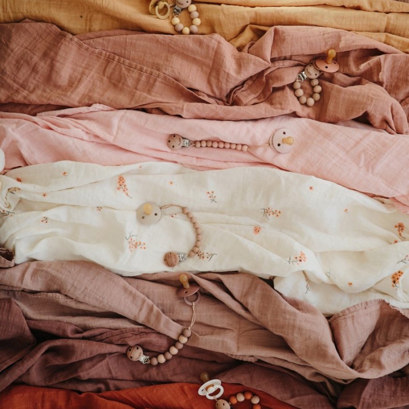 βρεφική εκρού μουσελίνα