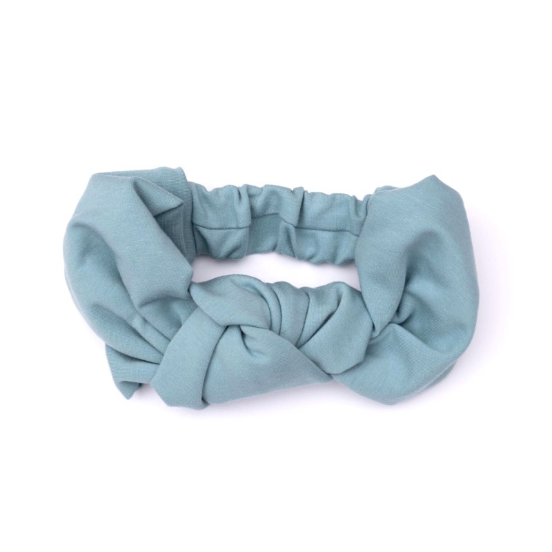 Toska Κορδέλα με Φιόγκο Dirty Blue βρεφική γαλάζια κορδέλα