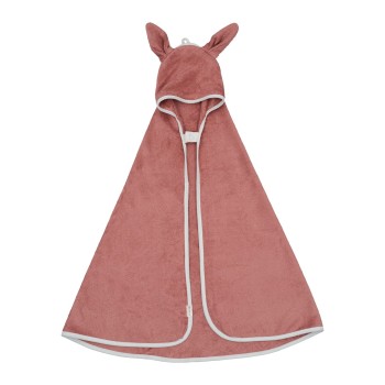 Fabelab Βρεφική Κάπα-Μπουρνούζι με Κουκούλα - Bunny/Clay Βρεφική πετσέτα με κουκούλα κουνελάκι