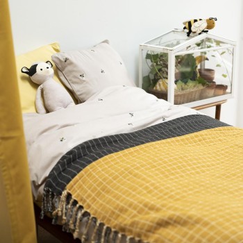 Fabelab Βρεφική Κουβέρτα Grid Ochre Fabelab Βρεφική Κουβέρτα Grid Ochre