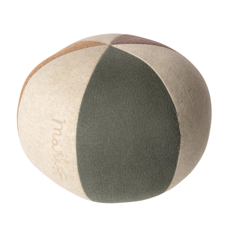 Maileg Υφασμάτινη Μπάλα - Dusty Green/Coral Glitter Βρεφική υφασμάτινη μπάλα