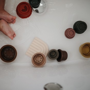 Mushie Μασητικό Οδοντοφυΐας ”Rainbow” Sand από Σιλικόνη Mushie Μασητικό Οδοντοφυΐας ”Rainbow” Sand από Σιλικόνη