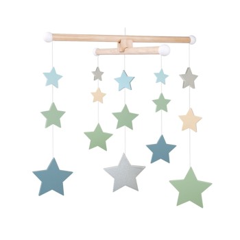 Jabadabado Ξύλινο Μόμπιλε Αστεράκια Βρεφικό μόμπιλε