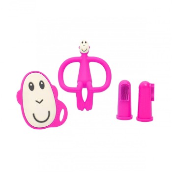 Matchstick Monkey Teething Starter Set Οδοντοφυίας Ροζ 4τμχ Matchstick Monkey Teething Starter Set Οδοντοφυίας Ροζ 4τμχ