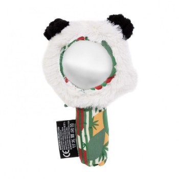 Les Deglingos Λούτρινο Βελούδινο Καθρεφτάκι Panda