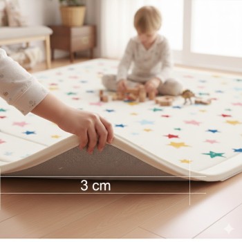 Giggles & Co. Χαλί Παιδικού Δωματίου “Colorfall Stars” – Μαλακό 3εκ. (200 x 150 εκ.)