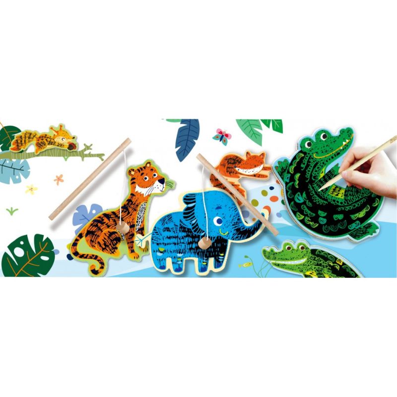 Avenir Scratch 'n' Catch Ζώα Της Ζούγκλας χειροτεχνία για παιδιά με ζωάκια
