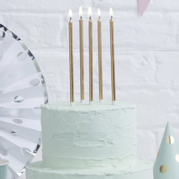 Ginger Ray Χρυσά Κεράκια Τούρτας